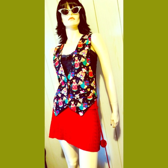 💚Vintage 90s Teddy Bears (cute not ugly) Christmas Vest❤️ - Picture 3 of 7